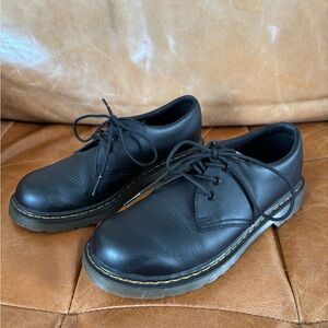 Dr. Martens 1461 Junior Size 4 Black Leather Shoes Wedding Preppy Church